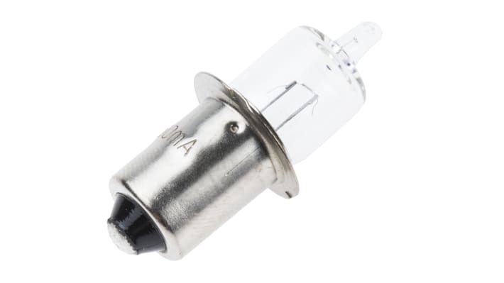 [RS-104-9634] RS PRO Clear Halogen Bulb P13.5s, Mini Candle, 2.8 V, 9.3mm